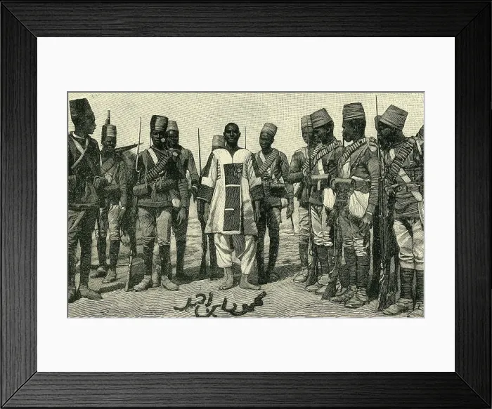 Framed Print : The Emir Mahmud Under Guard, 1898, (c1900). Creator: Unknown Framed Print : The Emir Mahmud Under Guard, 1898, (c1900). Creator: Unknown