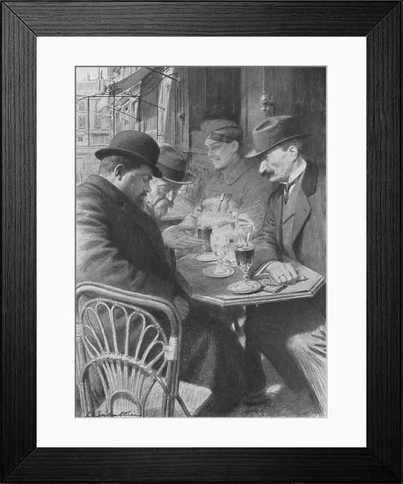 Framed Print : La relique; un mechant bout de metal qui a failli lui tuer son fils, 1916. Creator: Louis Remy Sabattier Framed Print : La relique; un mechant bout de metal qui a failli lui tuer son fils, 1916. Creator: Louis Remy Sabattier