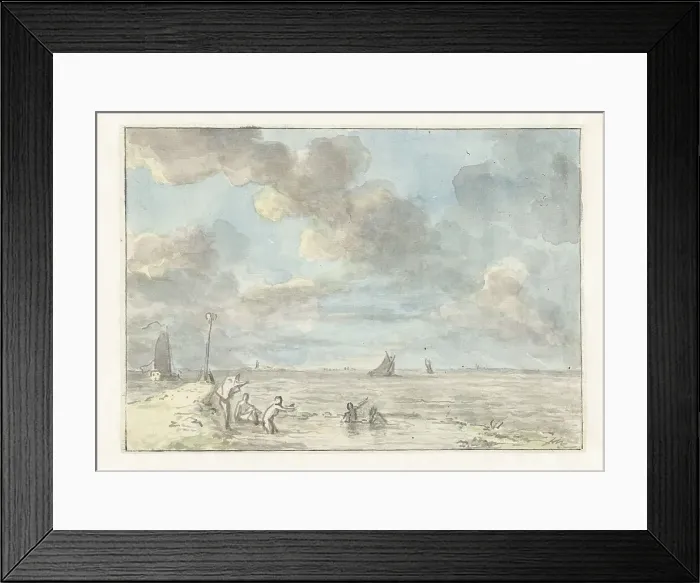 Framed Print : De Baak, a seaside resort on the IJ, 1803. Creator: Juriaan Andriessen Framed Print : De Baak, a seaside resort on the IJ, 1803. Creator: Juriaan Andriessen