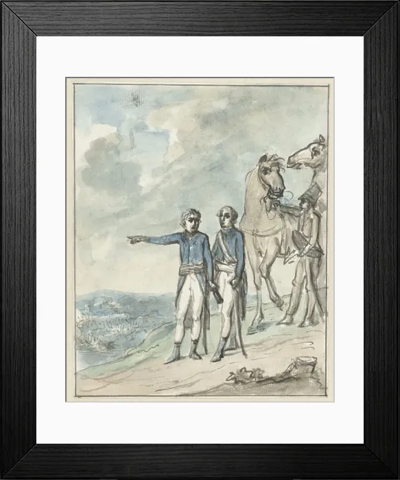 Framed Print : The Generals Napoleon and Berthier, 1801. Creator: Juriaan Andriessen Framed Print : The Generals Napoleon and Berthier, 1801. Creator: Juriaan Andriessen