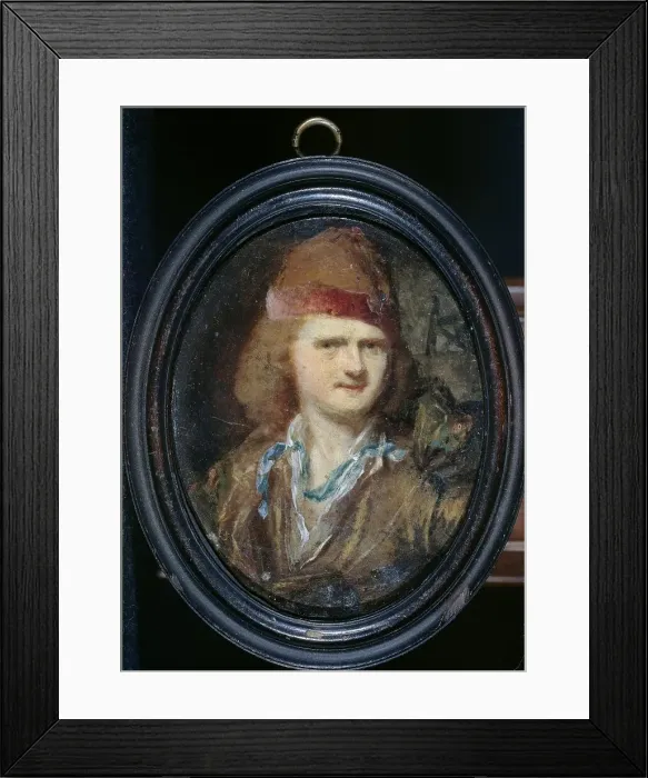 Framed Print : Self-Portrait, 1710-1730. Creator: Cornelis Pronk Framed Print : Self-Portrait, 1710-1730. Creator: Cornelis Pronk