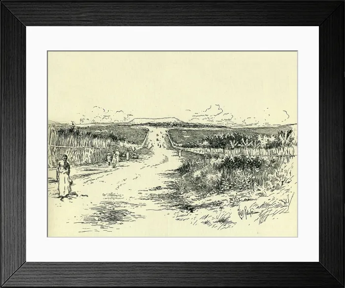 Framed Print : The King's Hill at Mengo, Uganda, c1900. Creator: Will B. Robinson Framed Print : The King's Hill at Mengo, Uganda, c1900. Creator: Will B. Robinson