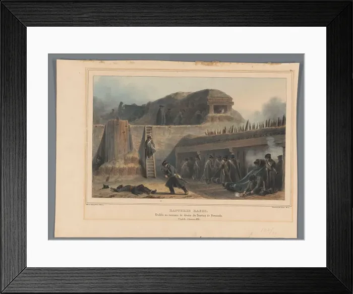 Framed Print : Artillery, 1832, (1833). Creator: Auguste Raffet Framed Print : Artillery, 1832, (1833). Creator: Auguste Raffet