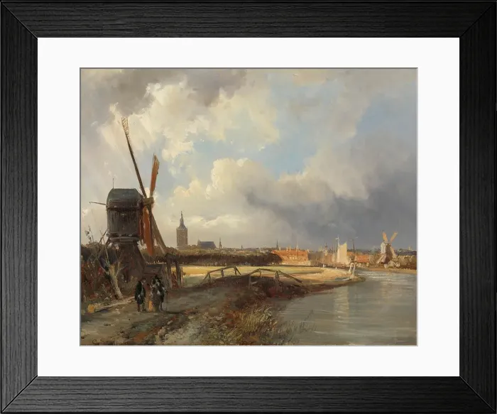 Framed Print : View of The Hague, c.1850-c.1852. Creator: Cornelis Springer Framed Print : View of The Hague, c.1850-c.1852. Creator: Cornelis Springer