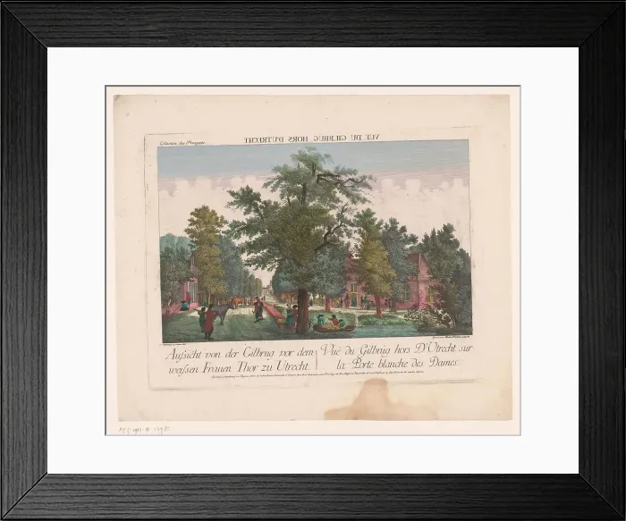 Framed Print : View in Utrecht at the Wittevrouwenpoort, 1755-1779. Creator: Balthasar Friedrich Leizelt Framed Print : View in Utrecht at the Wittevrouwenpoort, 1755-1779. Creator: Balthasar Friedrich Leizelt