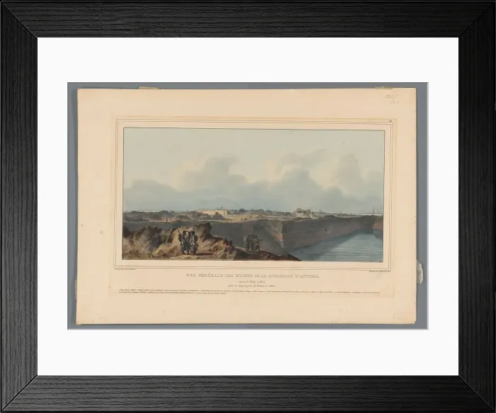 Framed Print : Ruins of the Citadel of Antwerp after the siege, 1832, (1833). Creator: Auguste Raffet Framed Print : Ruins of the Citadel of Antwerp after the siege, 1832, (1833). Creator: Auguste Raffet