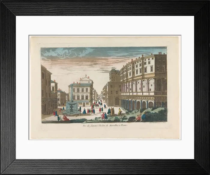 Framed Print : View of Marcellus's Theatre at Rome, 1745-1775. Creator: Unknown Framed Print : View of Marcellus's Theatre at Rome, 1745-1775. Creator: Unknown