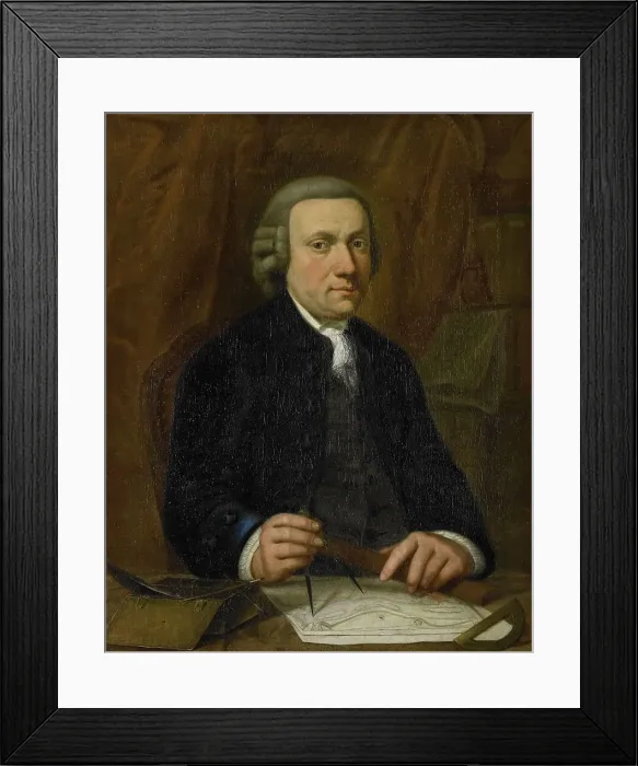 Framed Print : Portrait of Barend Goudriaan Ariesz. 1776. Creator: Cornelis van Cuylenburg Framed Print : Portrait of Barend Goudriaan Ariesz. 1776. Creator: Cornelis van Cuylenburg