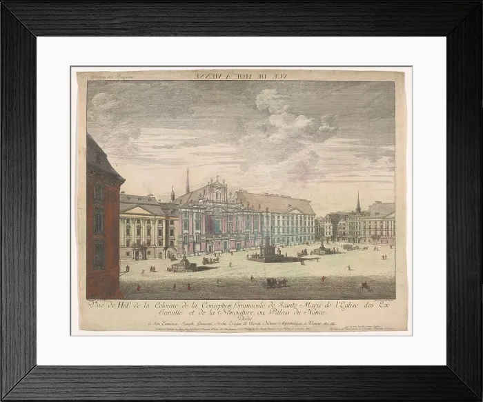 Framed Print : View of the Platz Am Hof in Vienna, 1755-1779. Creator: Johann Sigrist Framed Print : View of the Platz Am Hof in Vienna, 1755-1779. Creator: Johann Sigrist