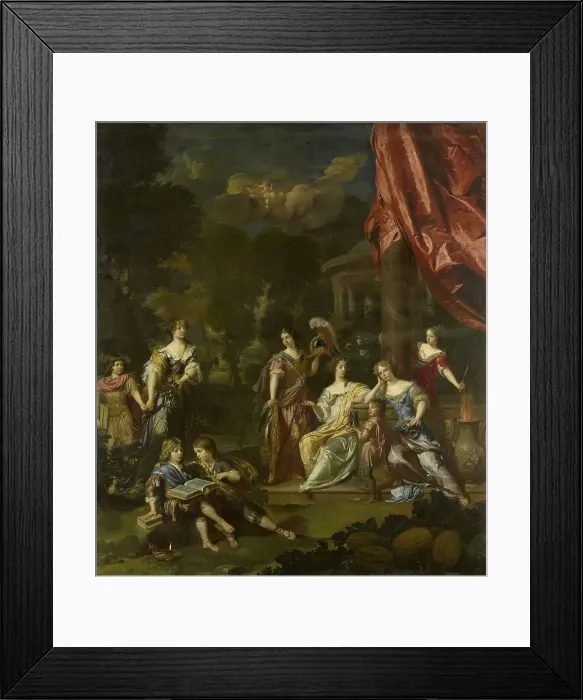 Framed Print : Allegorizing Group Portrait of the Children of Diederic Pietersz van Leyden van Leeuwen, Burgomaster Creator: Daniel Mijtens Framed Print : Allegorizing Group Portrait of the Children of Diederic Pietersz van Leyden van Leeuwen, Burgomaster Creator: Daniel Mijtens
