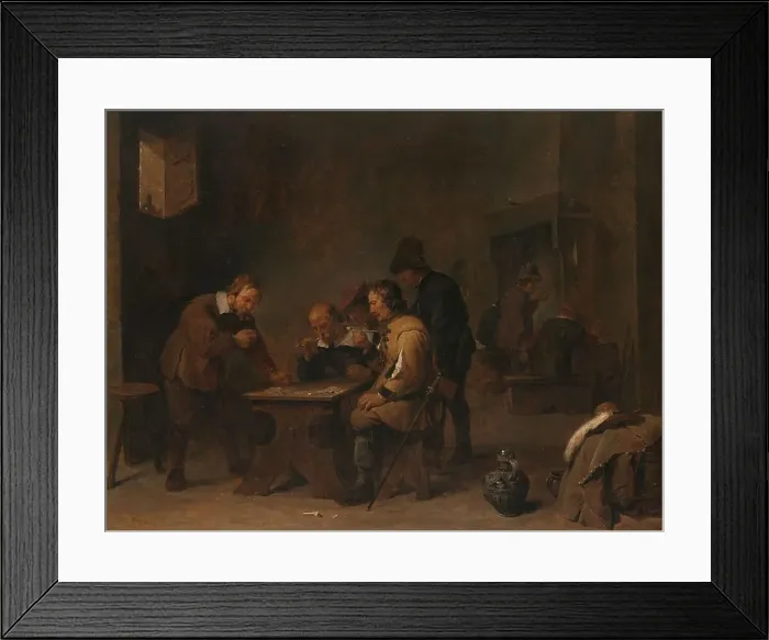Framed Print : The Gamblers, c.1640. Creator: David Teniers II Framed Print : The Gamblers, c.1640. Creator: David Teniers II