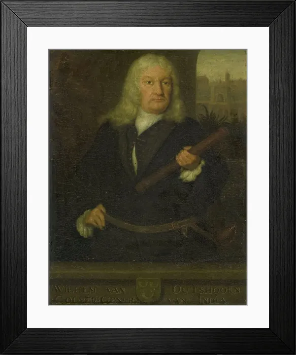 Framed Print : Portrait of Willem van Outhoorn, Governor General of the Dutch East Indies, 1691-1704. Creator: David van der Plas Framed Print : Portrait of Willem van Outhoorn, Governor General of the Dutch East Indies, 1691-1704. Creator: David van der Plas