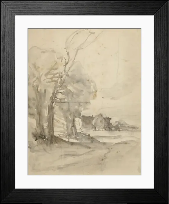 Framed Print : Landscape, 1827-1891. Creator: Johannes Bosboom Framed Print : Landscape, 1827-1891. Creator: Johannes Bosboom