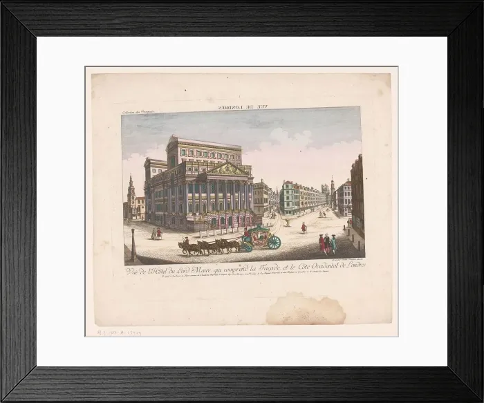 Framed Print : View of Mansion House in London, 1755-1779. Creator: Balthasar Friedrich Leizelt Framed Print : View of Mansion House in London, 1755-1779. Creator: Balthasar Friedrich Leizelt