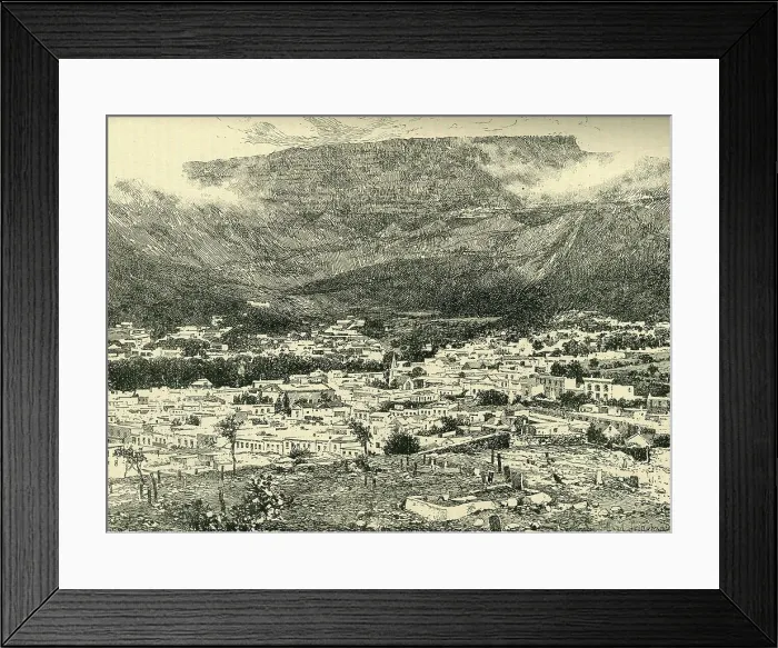 Framed Print : Cape Town and Table Mountain, c1900. Creator: Joseph Holland Tringham Framed Print : Cape Town and Table Mountain, c1900. Creator: Joseph Holland Tringham
