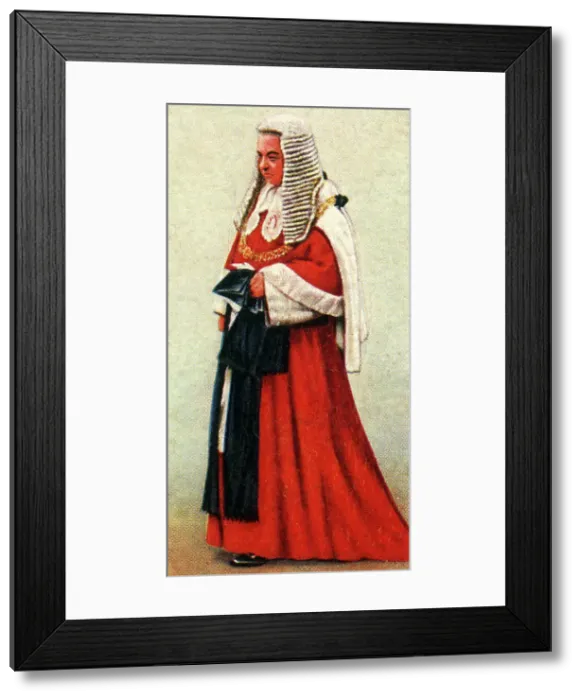 Framed Print : Lord Chief Justice of England, 1937. Creator: Unknown Framed Print : Lord Chief Justice of England, 1937. Creator: Unknown