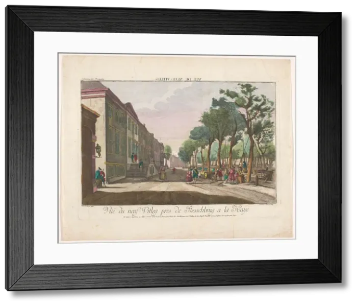 Framed Print : View of Nieuwe Uitleg in The Hague, 1755-1779. Creator: Johann Friedrich Leizelt Framed Print : View of Nieuwe Uitleg in The Hague, 1755-1779. Creator: Johann Friedrich Leizelt
