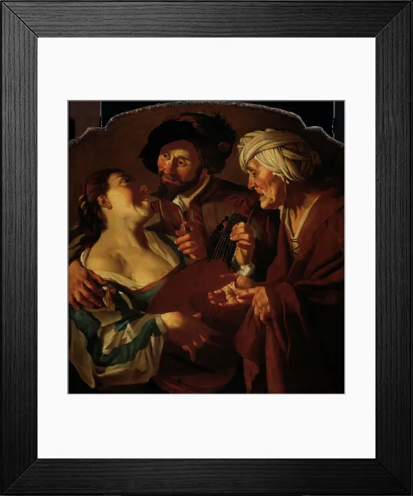 Framed Print : The Procuress, after 1623. Creator: Unknown Framed Print : The Procuress, after 1623. Creator: Unknown