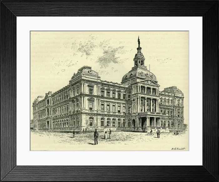 Framed Print : The Raadzaal, Pretoria, c1900. Creator: A.E. Huitt Framed Print : The Raadzaal, Pretoria, c1900. Creator: A.E. Huitt