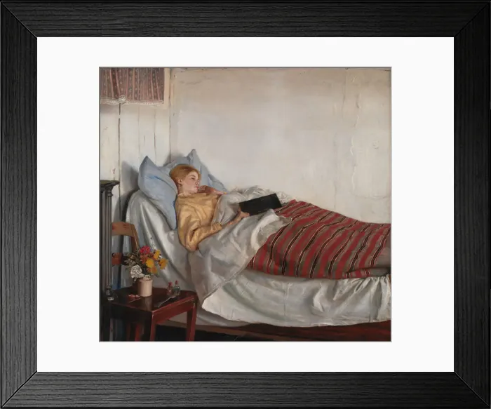 Framed Print : The Sick Girl, 1882. Creator: Michael Peter Ancher Framed Print : The Sick Girl, 1882. Creator: Michael Peter Ancher