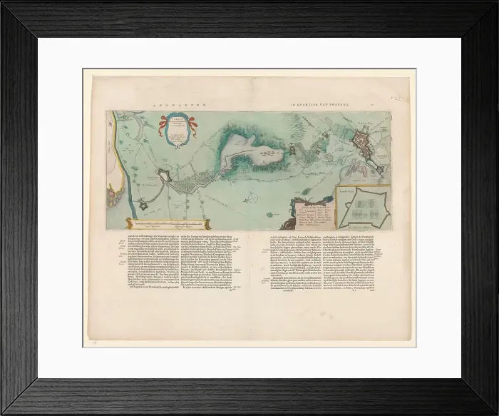 Framed Print : Map of the area between Bergen op Zoom and Steenbergen, 1630. Creator: Franciscus van Schooten Framed Print : Map of the area between Bergen op Zoom and Steenbergen, 1630. Creator: Franciscus van Schooten
