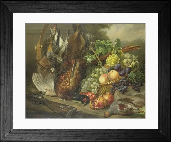 Framed Print : Still life, 1842. Creator: Elisabeth Iosetta Hoopstad Framed Print : Still life, 1842. Creator: Elisabeth Iosetta Hoopstad