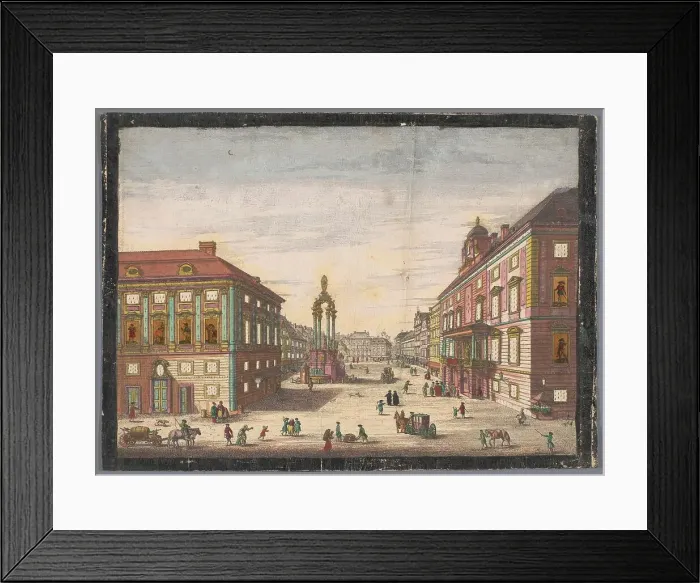 Framed Print : View of the Hoher Markt in Vienna, 1755-1779. Creator: Johann Sigrist Framed Print : View of the Hoher Markt in Vienna, 1755-1779. Creator: Johann Sigrist
