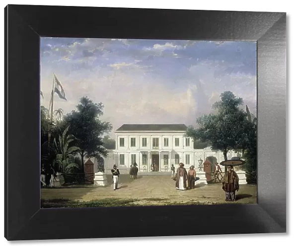 House on the Rijswijk, Batavia (Jalan Veteran), 1835-1845. Creator: Ernest Alfred Hardouin