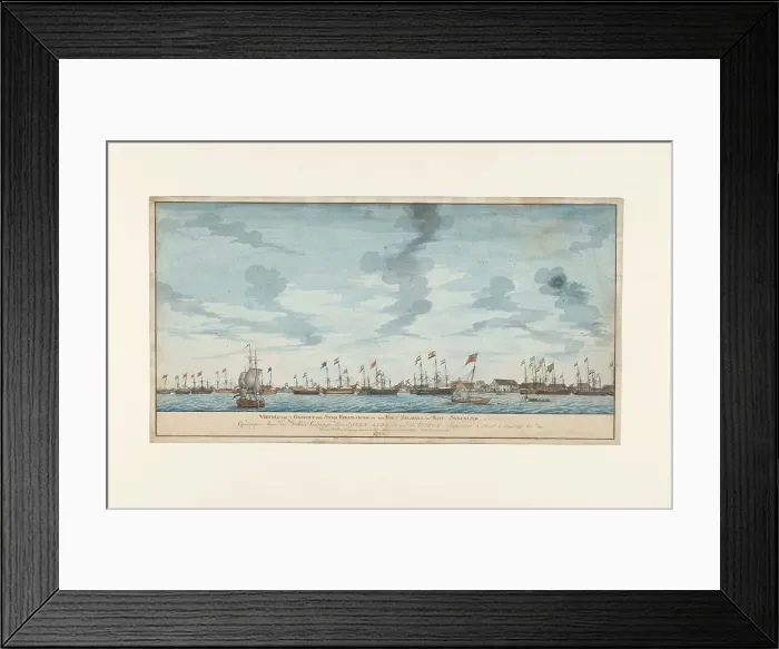 Framed Print : View of the city of Paramaribo, 1772. Creator: Frederik Jägerschiöld Framed Print : View of the city of Paramaribo, 1772. Creator: Frederik Jägerschiöld