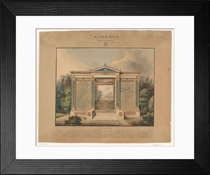 Framed Print : Almanac for the nineteenth century, c.1805-1840. Creator: Friedrich Wilhelm Rossbach Framed Print : Almanac for the nineteenth century, c.1805-1840. Creator: Friedrich Wilhelm Rossbach