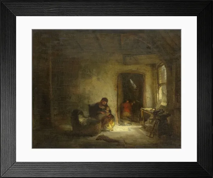 Framed Print : Sunny Room, 1830-1893. Creator: Eugene Francois de Block Framed Print : Sunny Room, 1830-1893. Creator: Eugene Francois de Block