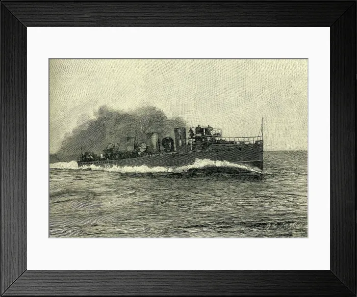 Framed Print : H.M.'s Torpedo Boat Destroyer Viper, c1900. Creator: Marguerite Jacob Framed Print : H.M.'s Torpedo Boat Destroyer Viper, c1900. Creator: Marguerite Jacob