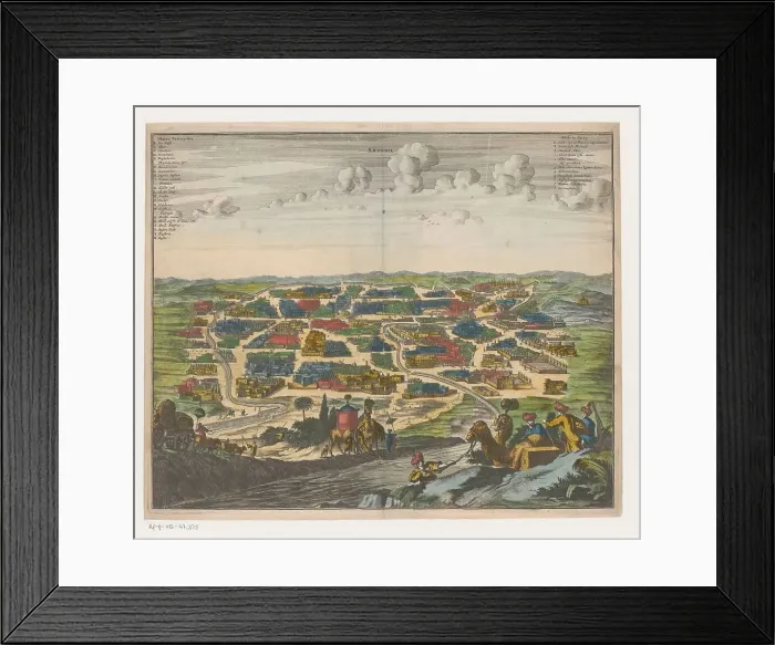 Framed Print : View of Ardabil, c.1674. Creator: Gaspar Bouttats Framed Print : View of Ardabil, c.1674. Creator: Gaspar Bouttats