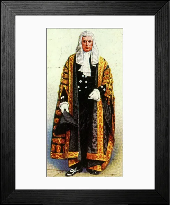 Framed Print : Speaker of the House of Commons, 1937. Creator: Unknown Framed Print : Speaker of the House of Commons, 1937. Creator: Unknown