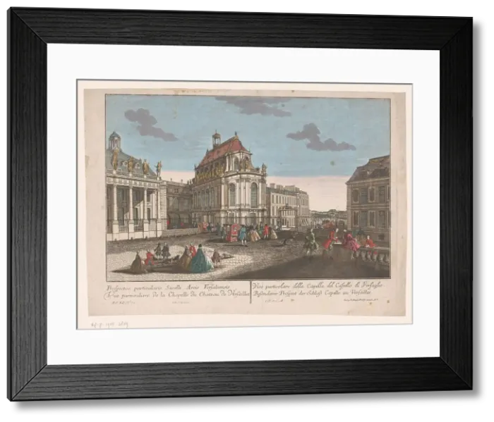 Framed Print : View of the Chapel of Palace Versailles, 1755-1779. Creator: Johann Friedrich Leizelt Framed Print : View of the Chapel of Palace Versailles, 1755-1779. Creator: Johann Friedrich Leizelt