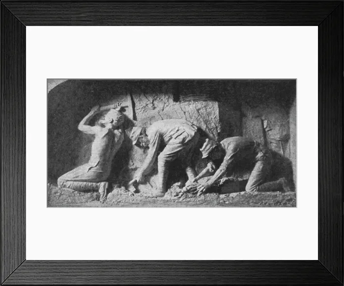 Framed Print : Les specialistes dans la bataille: Pionniers et Sapeurs; La Sape. Bas-relief par le... 1916. Creator: L'Homme Framed Print : Les specialistes dans la bataille: Pionniers et Sapeurs; La Sape. Bas-relief par le... 1916. Creator: L'Homme
