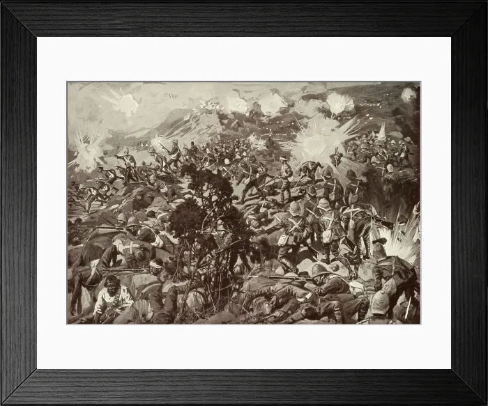 Framed Print : The Defence of Spion Kop, January 1900, (c1900). Creator: Unknown Framed Print : The Defence of Spion Kop, January 1900, (c1900). Creator: Unknown