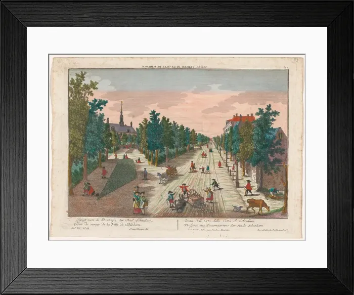 Framed Print : View of a park in Schiedam, 1742-1801. Creator: Anon Framed Print : View of a park in Schiedam, 1742-1801. Creator: Anon