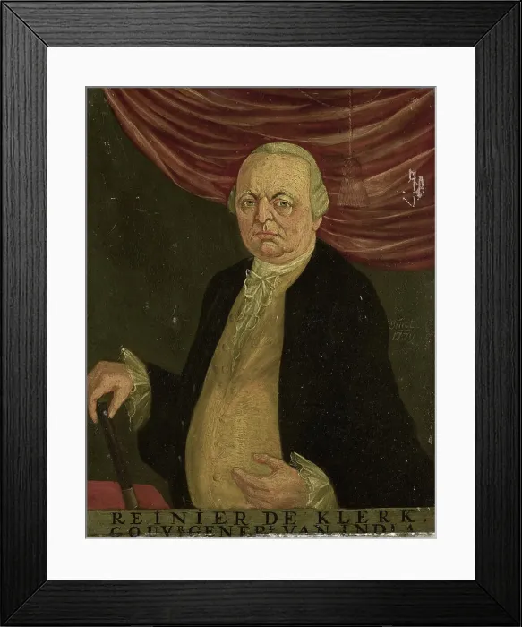 Framed Print : Portrait of Reinier de Klerk, Governor-General of the Dutch East India Company, 1779. Creator: Franciscus Josephus Fricot Framed Print : Portrait of Reinier de Klerk, Governor-General of the Dutch East India Company, 1779. Creator: Franciscus Josephus Fricot