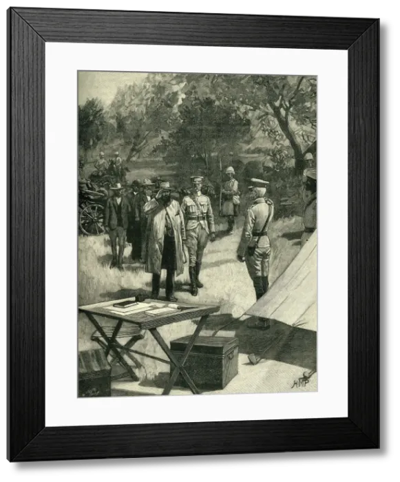 Framed Print : Cronje's Surrender, 27 February 1900, (c1900). Creator: Marguerite Jacob Framed Print : Cronje's Surrender, 27 February 1900, (c1900). Creator: Marguerite Jacob