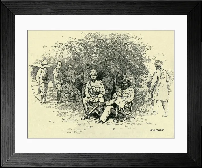Framed Print : After Paardeberg: General Cronje A Prisoner, February 1900, (c1900). Creator: A.E. Huitt Framed Print : After Paardeberg: General Cronje A Prisoner, February 1900, (c1900). Creator: A.E. Huitt