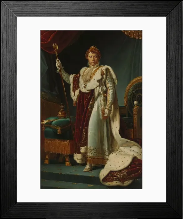 Framed Print : Portrait of Emperor Napoleon I, c.1805-c.1815. Creator: Workshop of François Gérard
