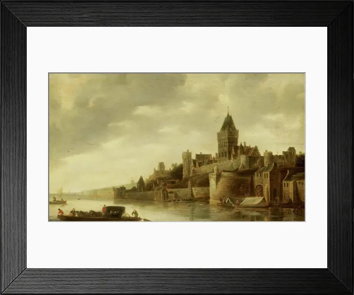 Framed Print : View of the Valkhof in Nijmegen, c.1645-c.1650. Creator: Frans de Hulst Framed Print : View of the Valkhof in Nijmegen, c.1645-c.1650. Creator: Frans de Hulst