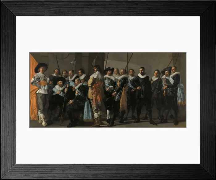 Framed Print : Militia Company of District XI under the Command of Captain Reynier Reael, Known as ‘The Meagre Comp Creator: Frans Hals Framed Print : Militia Company of District XI under the Command of Captain Reynier Reael, Known as ‘The Meagre Comp Creator: Frans Hals
