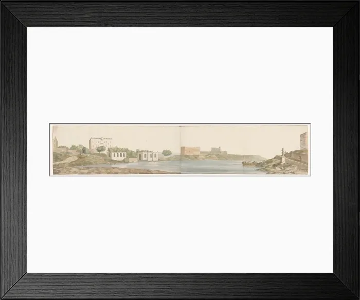 Framed Print : View of St Julian's bay on the island of Malta, 1778. Creator: Louis Ducros Framed Print : View of St Julian's bay on the island of Malta, 1778. Creator: Louis Ducros