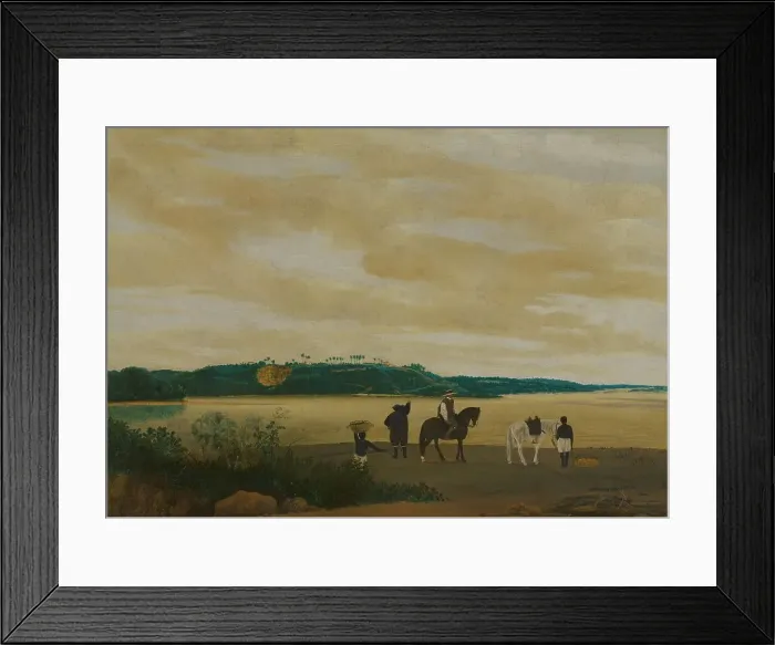 Framed Print : View of the Island of Itamaracá, Brazil, 1637. Creator: Frans Post Framed Print : View of the Island of Itamaracá, Brazil, 1637. Creator: Frans Post