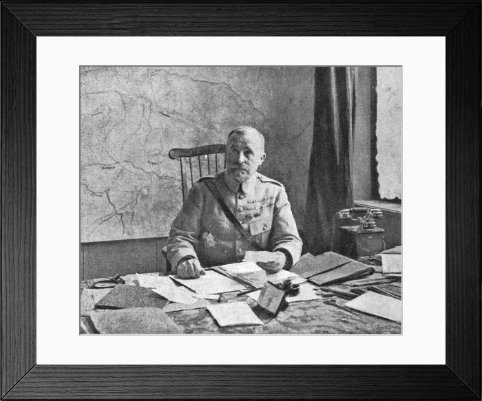 Framed Print : La victoire de Douaumont-Vaux (24 octobre-2 novembre 1916); le general Nivelle, commandant... 1916 Creator: Unknown Framed Print : La victoire de Douaumont-Vaux (24 octobre-2 novembre 1916); le general Nivelle, commandant... 1916 Creator: Unknown