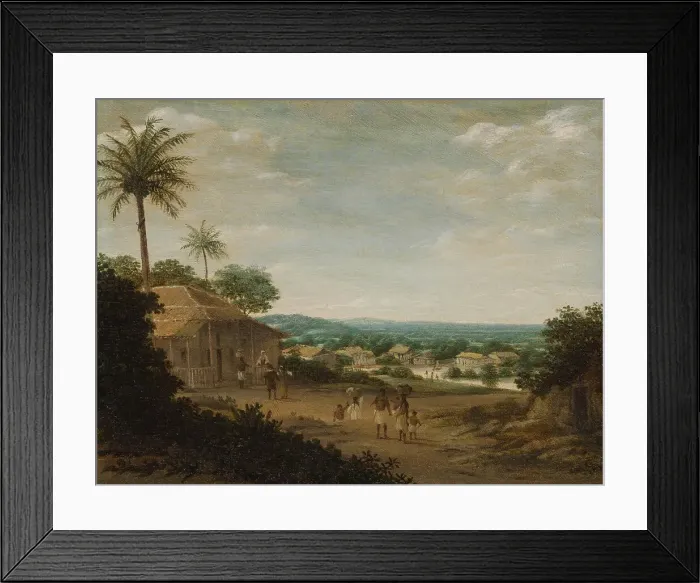 Framed Print : Brazilian Village, 1675-1680. Creator: Frans Post Framed Print : Brazilian Village, 1675-1680. Creator: Frans Post