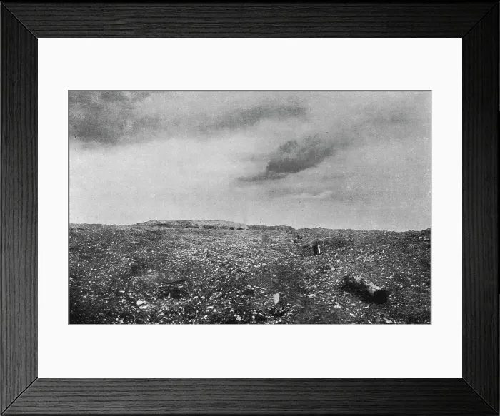Framed Print : Le Fort de Vaux, repris le 2 novembre; les abords du fort de Vaux par le Sud, 1916. Creator: Unknown Framed Print : Le Fort de Vaux, repris le 2 novembre; les abords du fort de Vaux par le Sud, 1916. Creator: Unknown