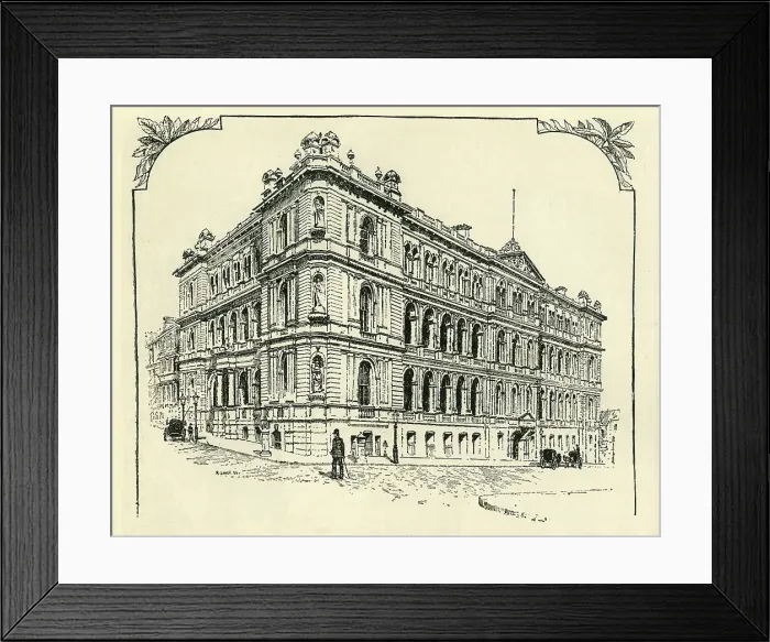 Framed Print : The Colonial Office, Sydney, c1900. Creator: Unknown Framed Print : The Colonial Office, Sydney, c1900. Creator: Unknown